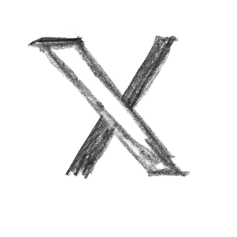 Hand-drawn X logo